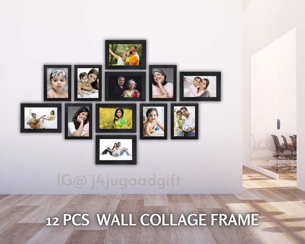 Wooden Collage Wall Frame set of 12 pcs of 6*8 inch sized each frame