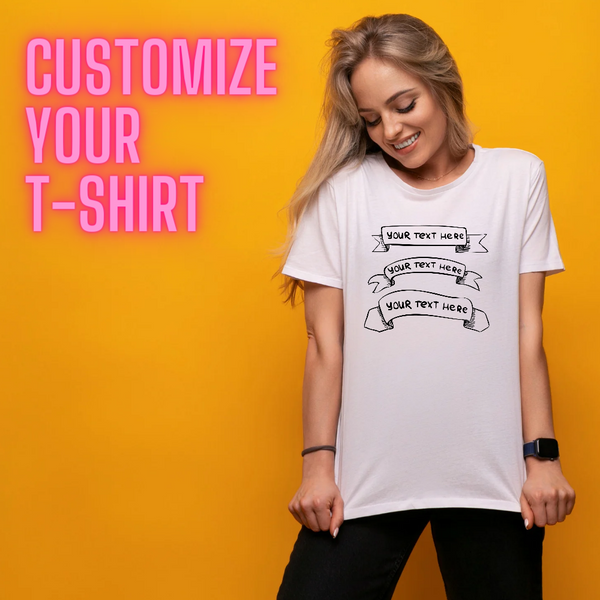 Customized Cotton blend tshirt for Men/Women