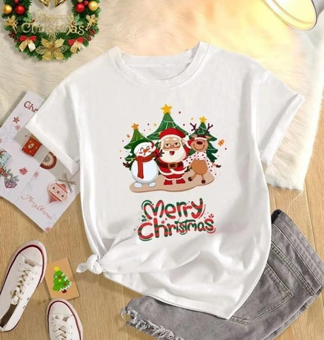 Merry Christmas Cotton Tshirt