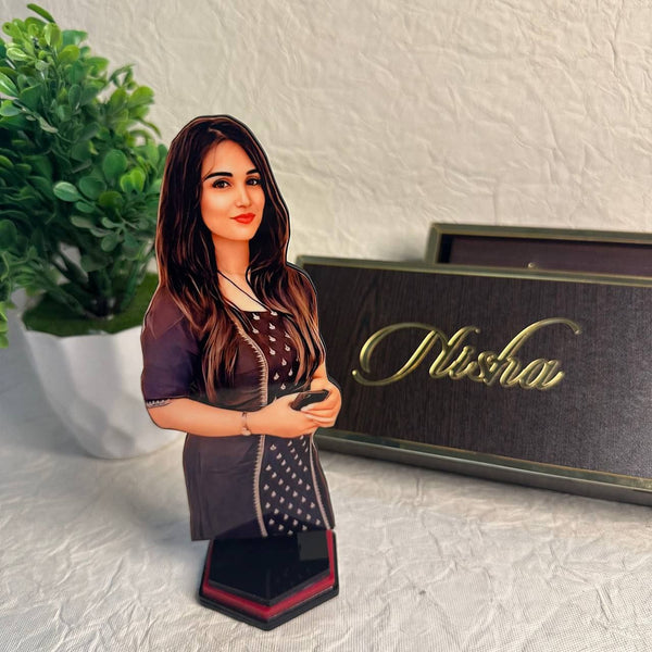 Personalized 3D Caricature Cutout Plaque