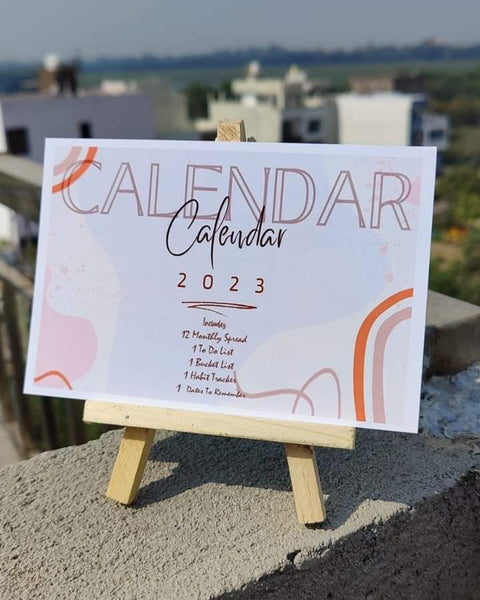 New Year Customized Calendar Plaques with Essel Stand