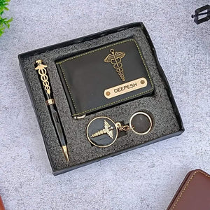 Doctors theme Wallet Pen Keychain Gift Combo