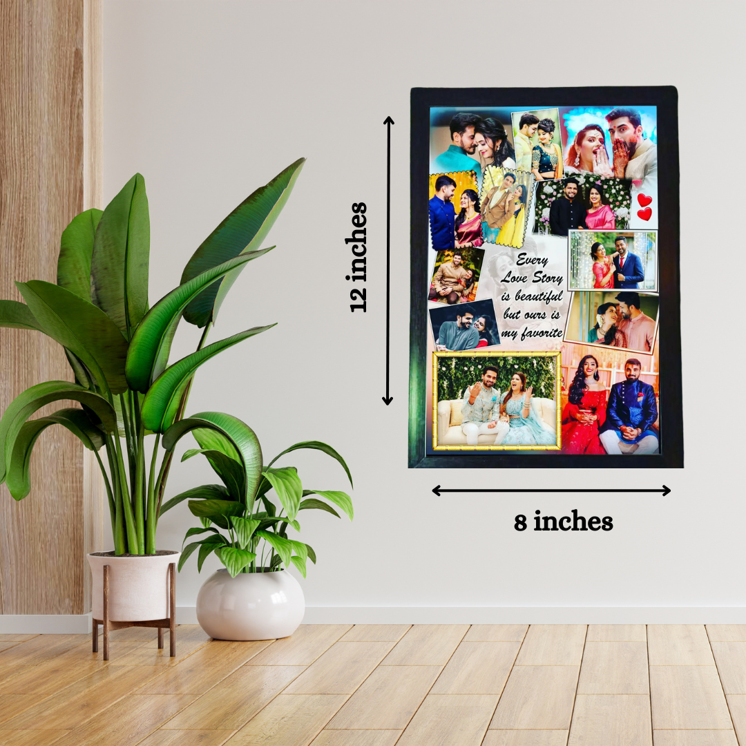 customised couple collage frame