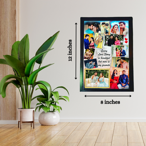 customised couple collage frame