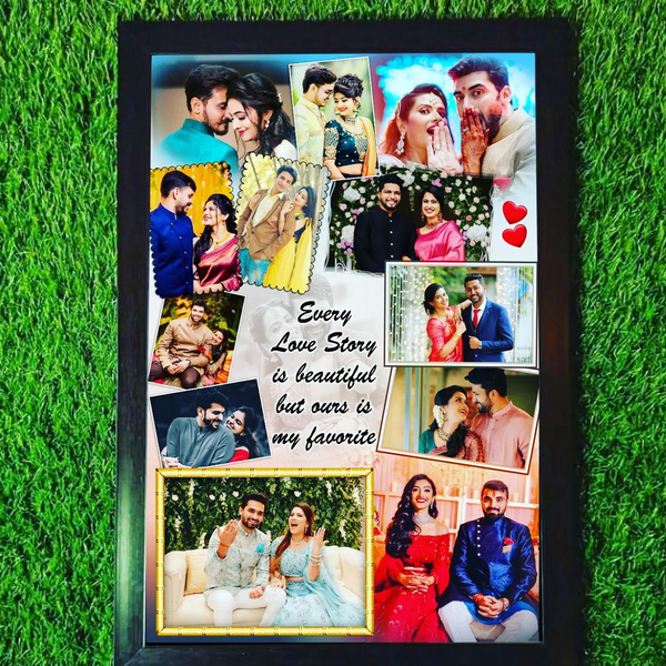 customised couple collage frame