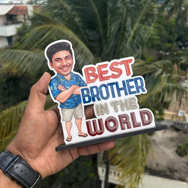 Best Bro/Sis in the world Personalized Caricature Frame