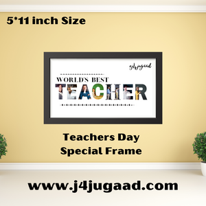 World's Best Teacher Wooden-Glass Frame
