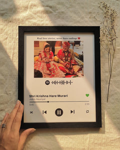 Personalized Spotify theme Wooden Frame