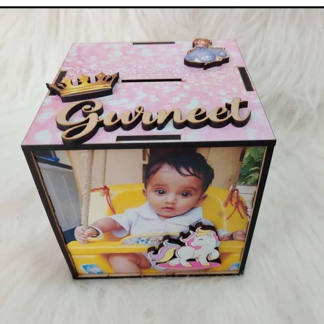 Personalized Mdf Piggy bank 