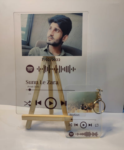 Spotify Acrylic Plaque and keychain combo