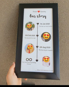 5-11 inch Our love story frame