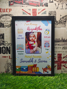Baby theme Personalized Wall Frame