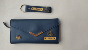 Personalized Premium Clutch And keychain Combo 