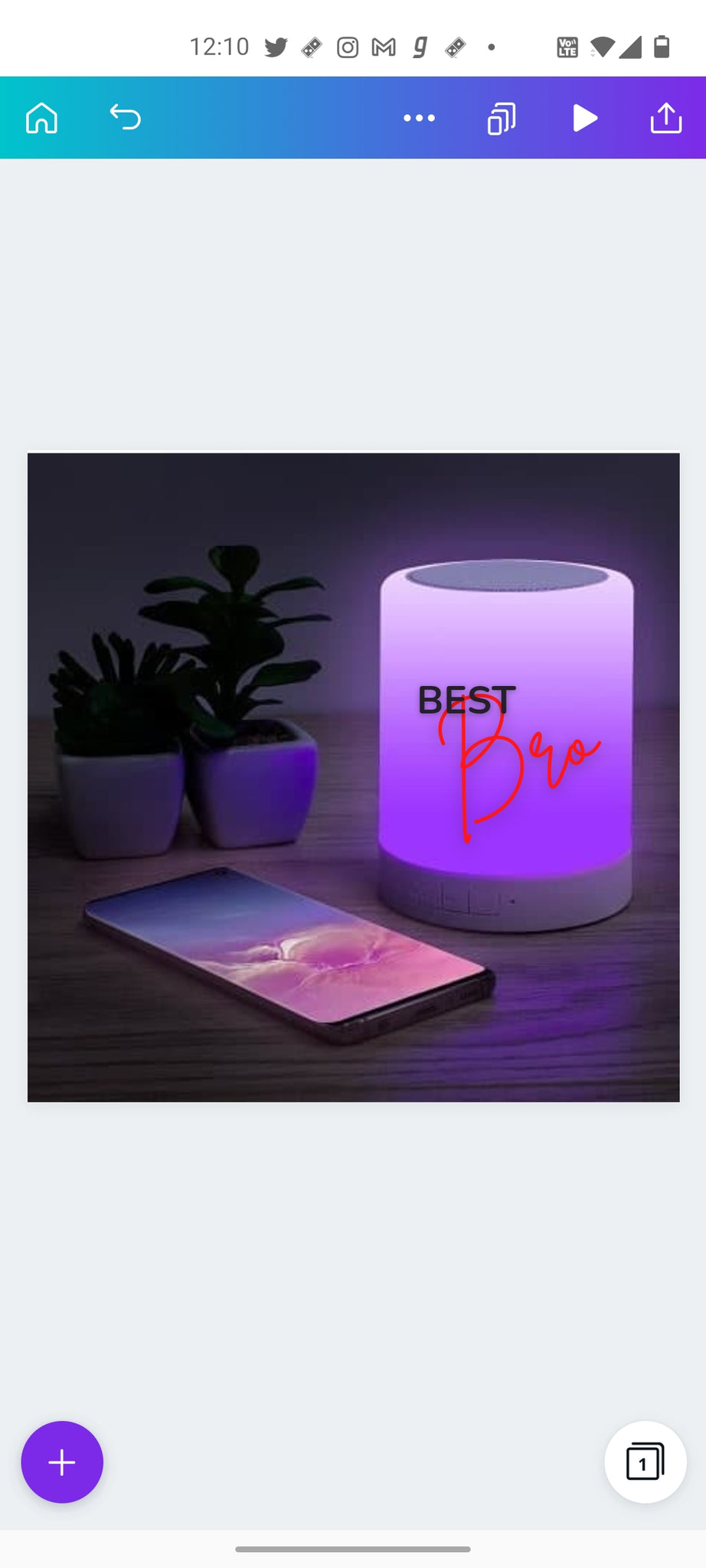 Rakhi Theme Led PEROSNALIZED Bluetooth Speaker