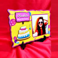 customized Happy Birthday theme Led Photo stand with Magic Switch 