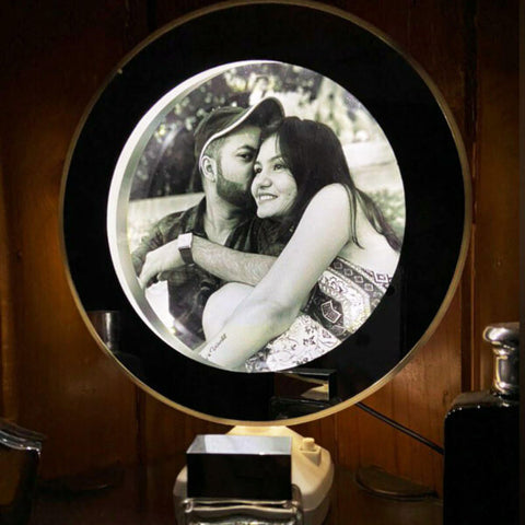 Round Magic Mirror Photo Frame