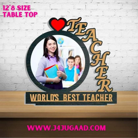 World's best Teacher Table top 12*8 inch