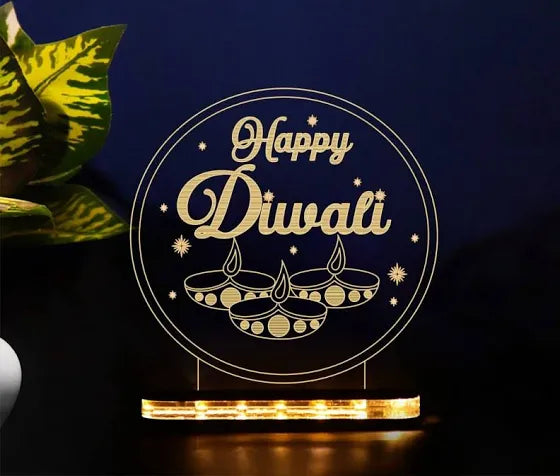 Happy Diwali Led acrylic lamp